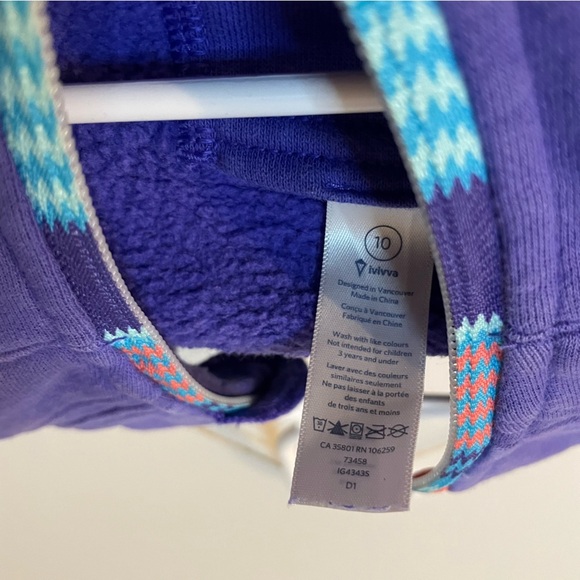 Ivivva Lululemon Kids Scuba Sweatshirt size 10 - Picture 4 of 4